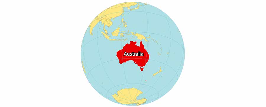 موقعیت جغرافیایی استرالیا